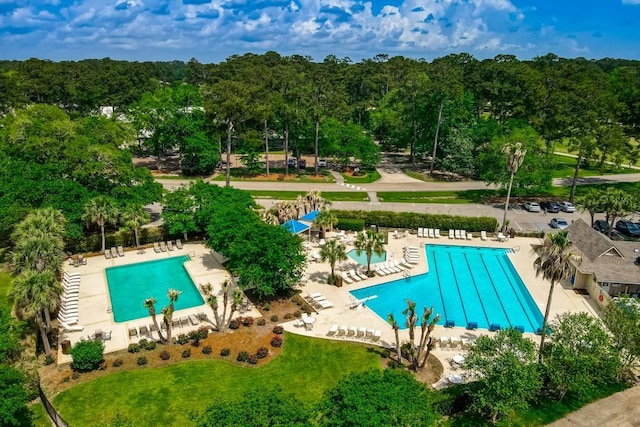 birds eye view of property