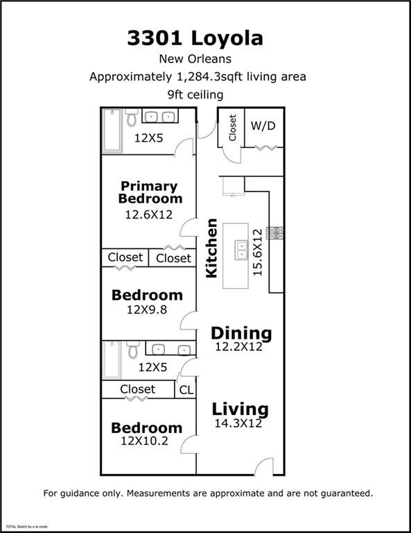 3301 Loyola Ave, New Orleans, LA 70115 - floor plan