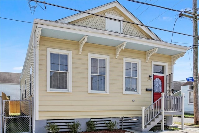 2430 Clara St, New Orleans, LA 70113 - view of shotgun-style home