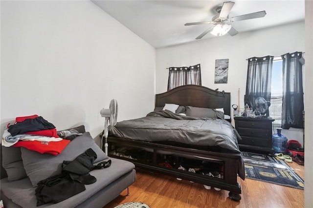 1209 Tallow Tree Ln, Harvey, LA 70058 - bedroom with ceiling fan and wood finished floors