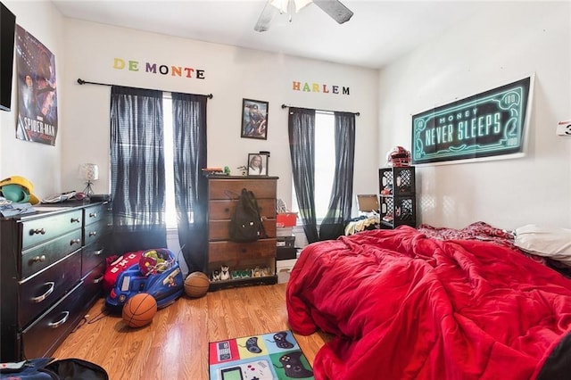 1209 Tallow Tree Ln, Harvey, LA 70058 - bedroom with a ceiling fan and wood finished floors