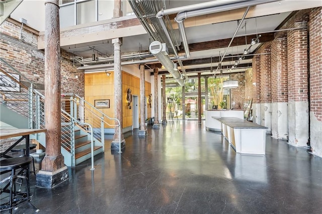common area featuring stairway