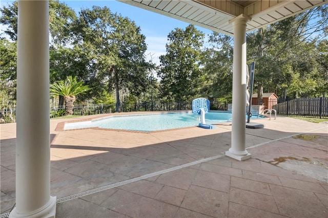 413 Dockside Dr, Slidell, LA 70461 - view of pool with fence, a fenced in pool, and a patio area