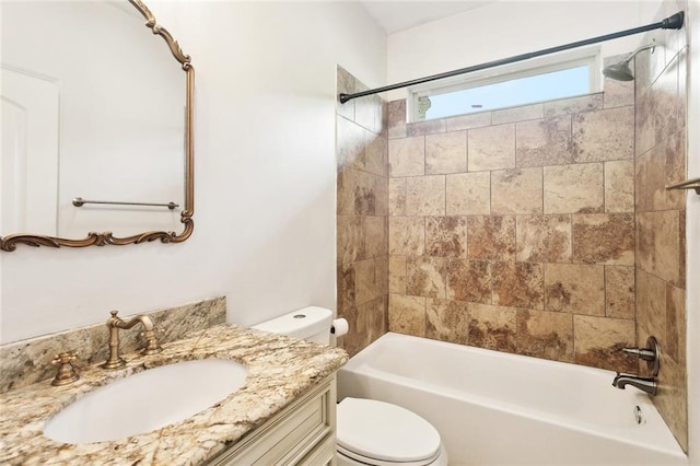 61267 Forest Dr, Lacombe, LA 70445 - full bath with vanity, toilet, and tub / shower combination