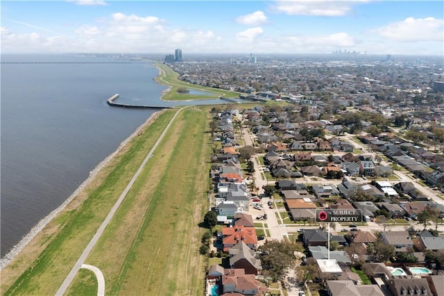 4524 Folse Dr, Metairie, LA 70006 - birds eye view of property featuring a water view and a residential view