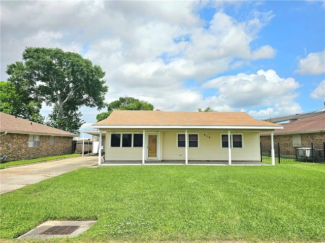 813 2nd Ave, Harvey, LA 70058 - rear view of property with a yard, a patio, and fence