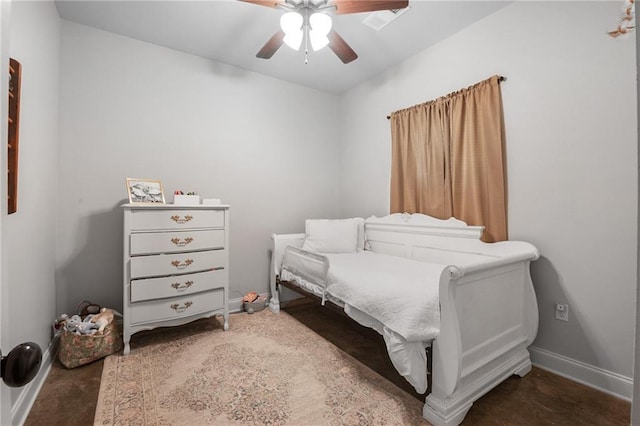 18203 Fox Hollow Loop, Hammond, LA 70401 - bedroom with baseboards and ceiling fan