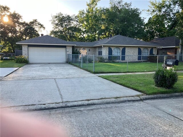3837 Coventry St, Slidell, LA 70458 - single story home featuring driveway, brick siding, and an attached garage