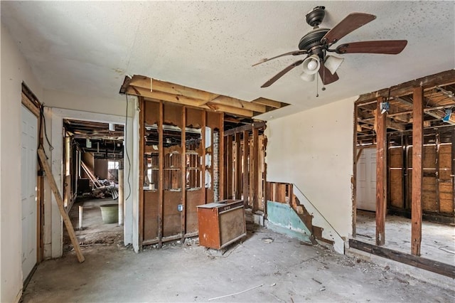 819 N Lopez St, New Orleans, LA 70119 - misc room featuring a textured ceiling and ceiling fan