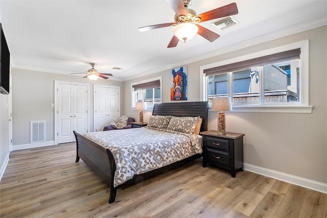 20 Thrasher St, New Orleans, LA 70124 - bedroom with visible vents, ornamental molding, and baseboards