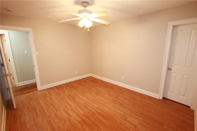 3513 Lemon St, Metairie, LA 70006 - unfurnished bedroom featuring light wood finished floors and ceiling fan