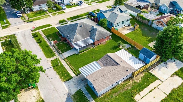 drone / aerial view featuring a residential view