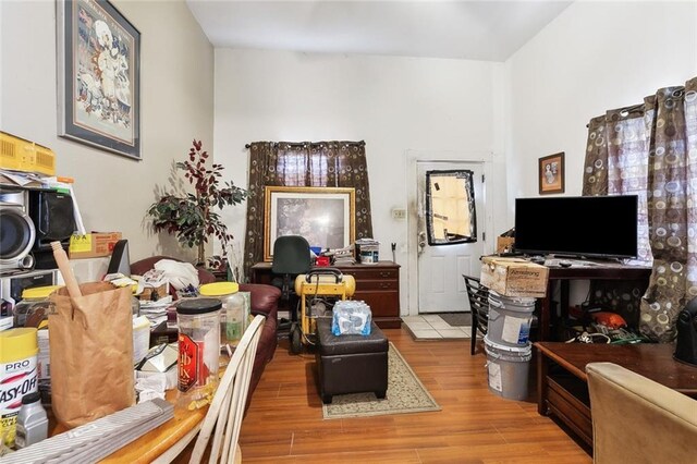 1772 N Dorgenois St, New Orleans, LA 70119 - home office with wood finished floors