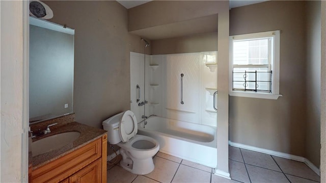 1336 Sere St, New Orleans, LA 70122 - full bathroom featuring toilet, tile patterned floors, bathing tub / shower combination, and vanity