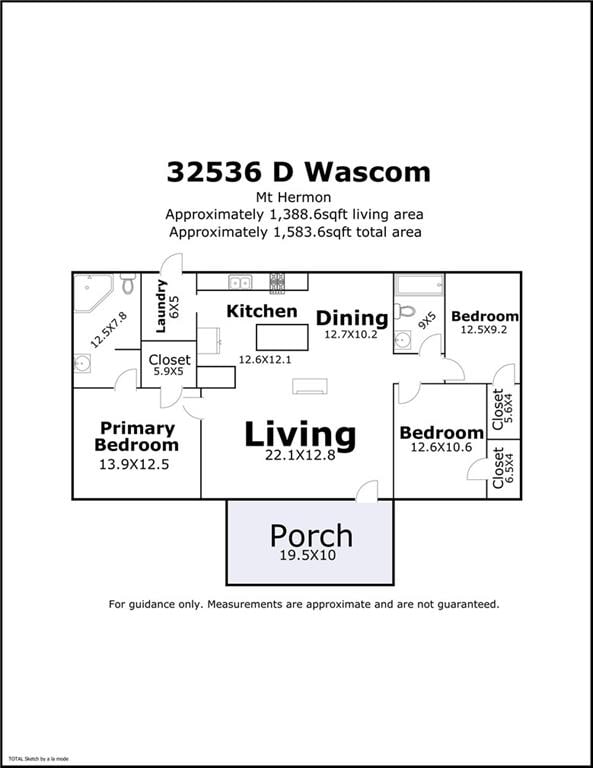 32536 D Wascom Rd, Mount Hermon, LA 70450 - view of layout