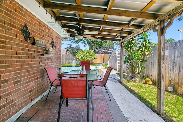 2004 Harvard Ave, Metairie, LA 70001 - fenced backyard featuring outdoor dining space and a patio area