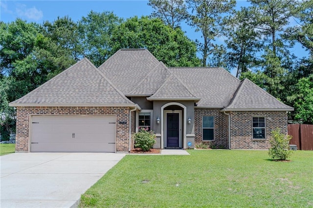 47135 Vineyard Trce, Hammond, LA 70401 - view of front of house with brick siding, an attached garage, and roof with shingles