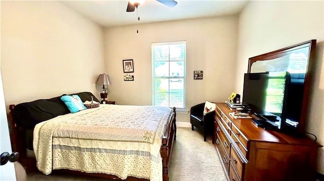 318 Saw Grass Loop, Covington, LA 70435 - bedroom with carpet floors, baseboards, and a ceiling fan