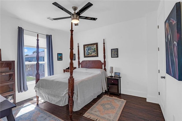 542 Abalon Ct, New Orleans, LA 70114 - bedroom featuring wood finished floors, baseboards, and a ceiling fan
