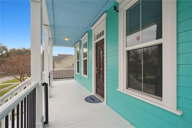balcony with a porch