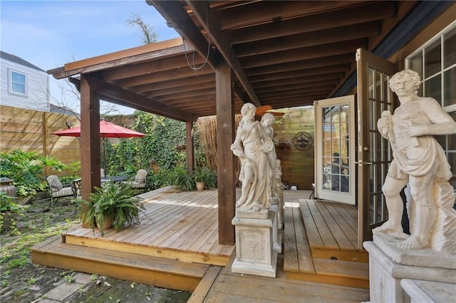 1907 N Rampart St, New Orleans, LA 70116 - view of wooden terrace