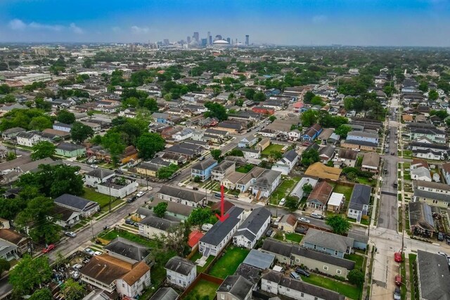 drone / aerial view featuring a residential view