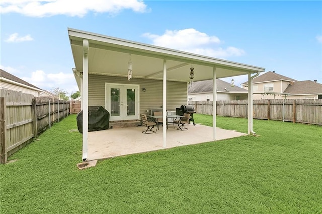 2733 Conor Ct, Marrero, LA 70072 - back of property with french doors and a patio