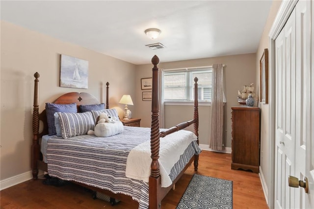 3705 Clifford Dr, Metairie, LA 70002 - bedroom with visible vents, baseboards, and light wood-style floors