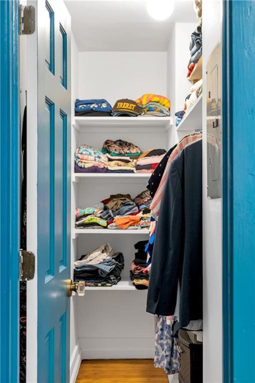 4716 Annunciation St Unit 2E, New Orleans, LA 70115 - spacious closet featuring wood finished floors