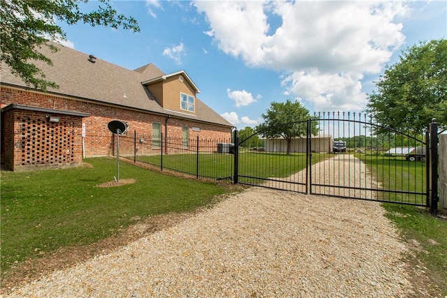 14208 W Hoffman Rd, Hammond, LA 70403 - view of gate featuring fence private yard and a yard