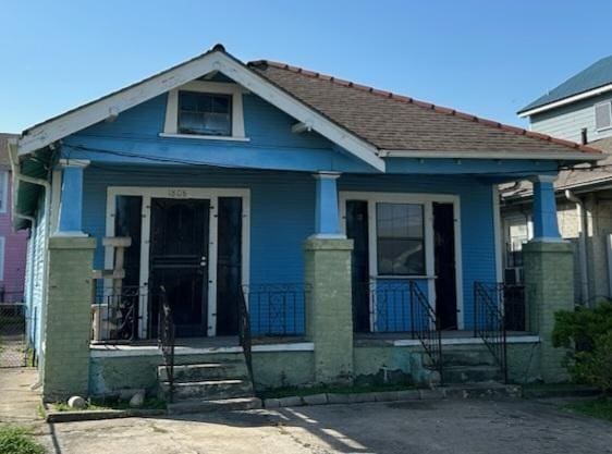 bungalow with covered porch