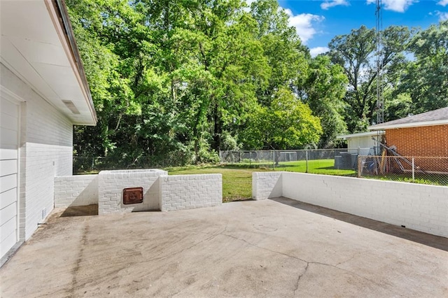 6815 Calumet St, Baton Rouge, LA 70805 - view of patio with a fenced backyard
