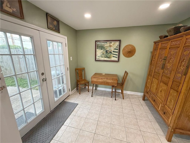 308 Ormond Meadows Dr Unit B, Destrehan, LA 70047 - interior space featuring a healthy amount of sunlight, baseboards, french doors, and recessed lighting