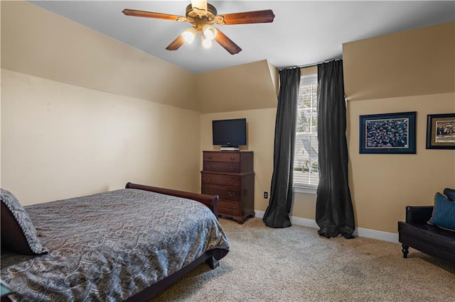 364 Winchester Cir, Mandeville, LA 70448 - bedroom with baseboards, ceiling fan, and light carpet