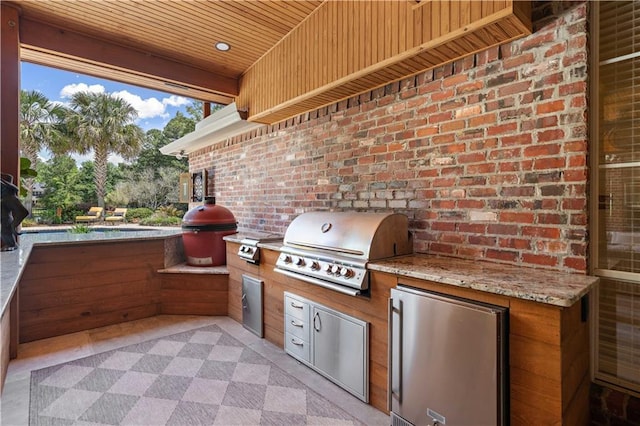 364 Winchester Cir, Mandeville, LA 70448 - view of patio / terrace featuring an outdoor kitchen and a grill