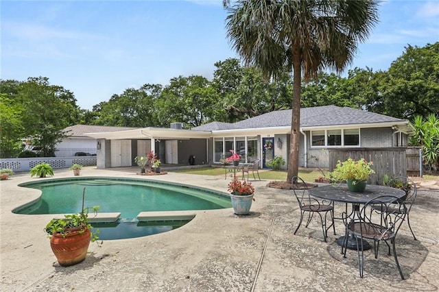 19 Rail St, New Orleans, LA 70124 - view of pool featuring a patio area and a pool with connected hot tub