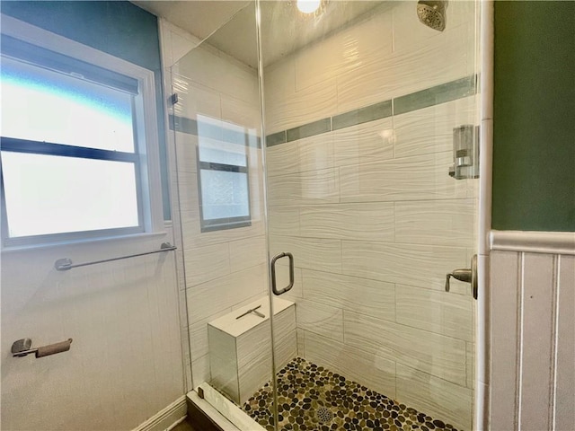 full bath with a stall shower