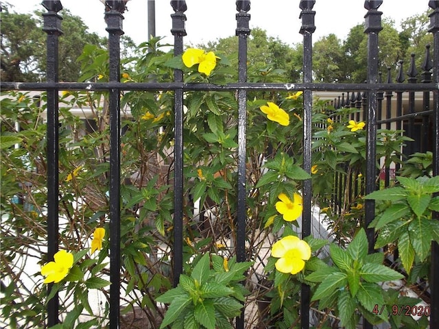 exterior details with fence