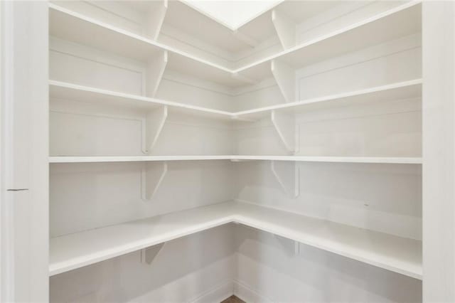 view of storage area
