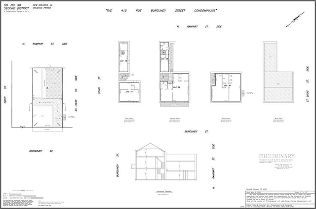 415 Burgundy St Unit 1B, New Orleans, LA 70112 - floor plan / room layout