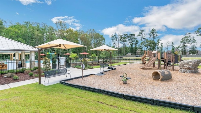 view of communal playground