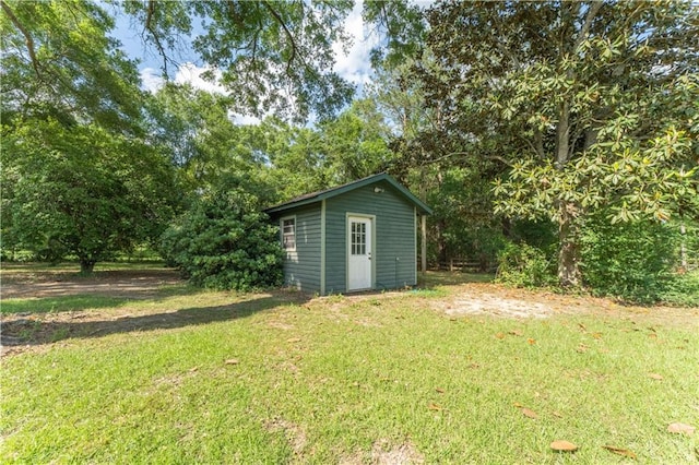view of outbuilding featuring an outbuilding