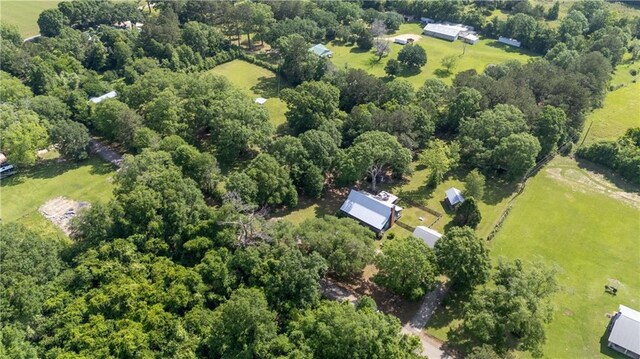 bird's eye view featuring a rural view