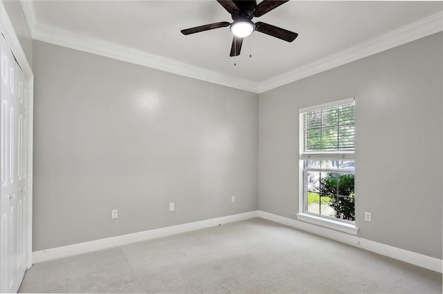 6024 Chateau Loire Cir, Mandeville, LA 70448 - unfurnished room featuring crown molding, carpet flooring, and baseboards