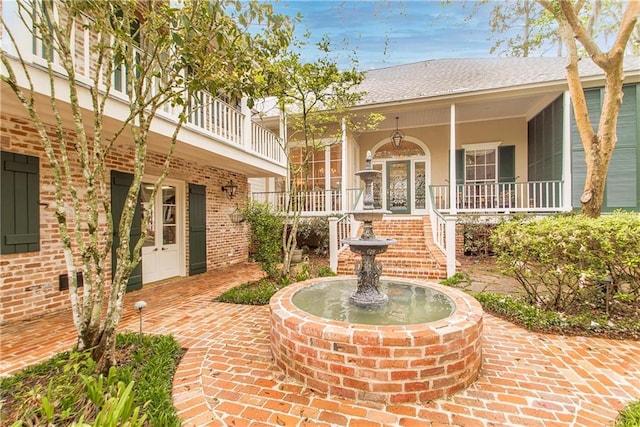 view of patio / terrace featuring a porch
