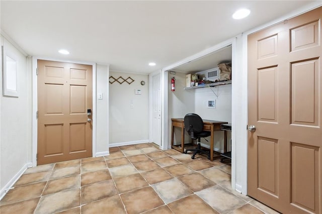 8004 Breakwater Dr, New Orleans, LA 70124 - office area with recessed lighting and baseboards