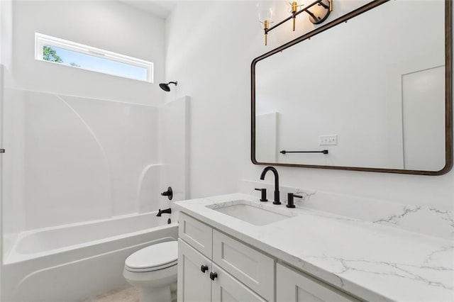 1025 Abita River Dr E, Covington, LA 70433 - full bath with toilet, vanity, and shower / washtub combination