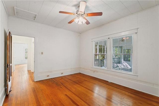 328 E St, Mandeville, LA 70448 - unfurnished room featuring ceiling fan and hardwood / wood-style floors
