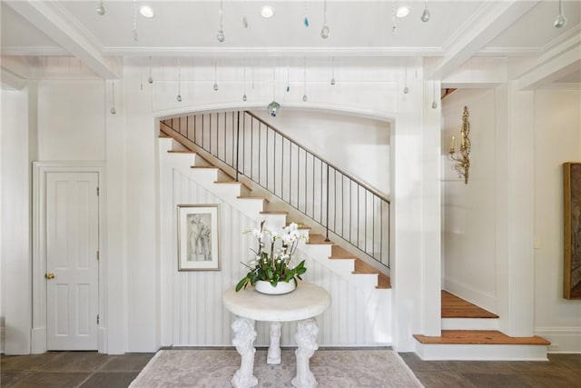 16407 Summerhill Rd, Covington, LA 70435 - stairs with ornamental molding