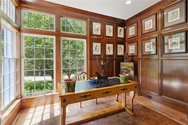 16407 Summerhill Rd, Covington, LA 70435 - office space with plenty of natural light, wood finished floors, and recessed lighting